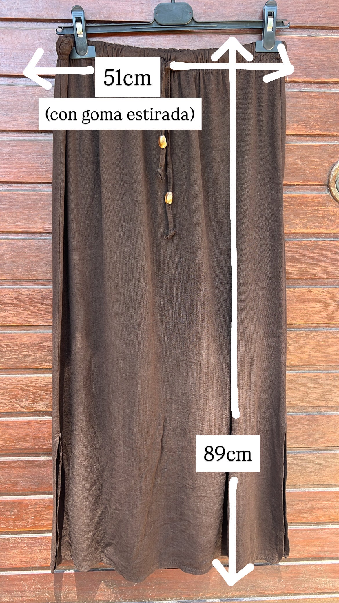 Falda beige