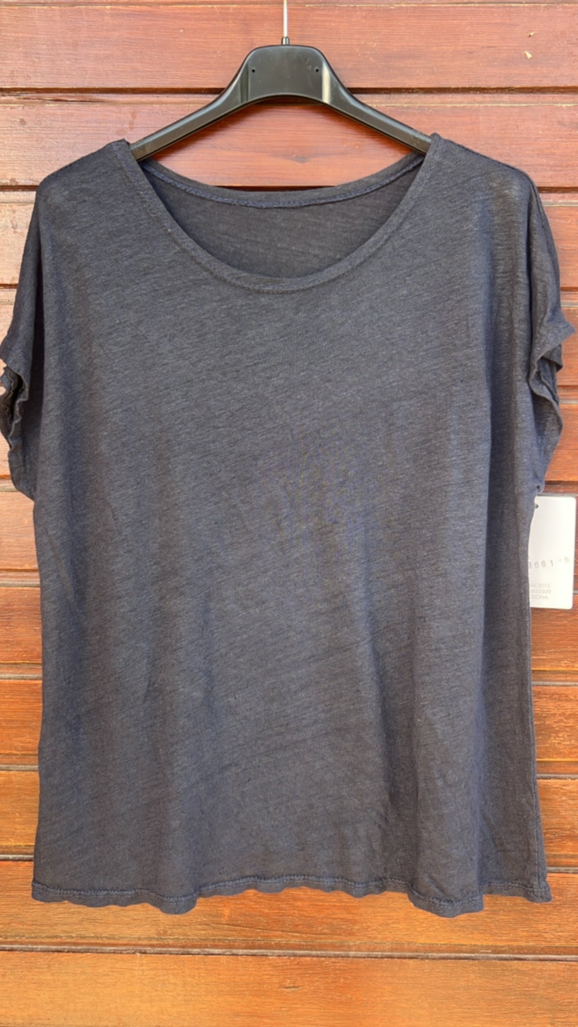 Camiseta lino marino