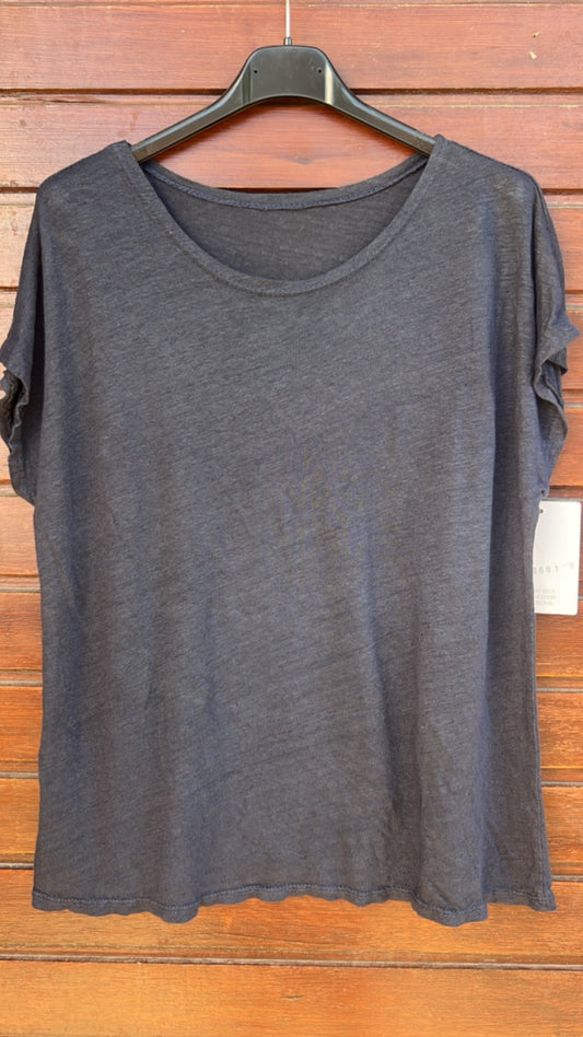Camiseta lino marino