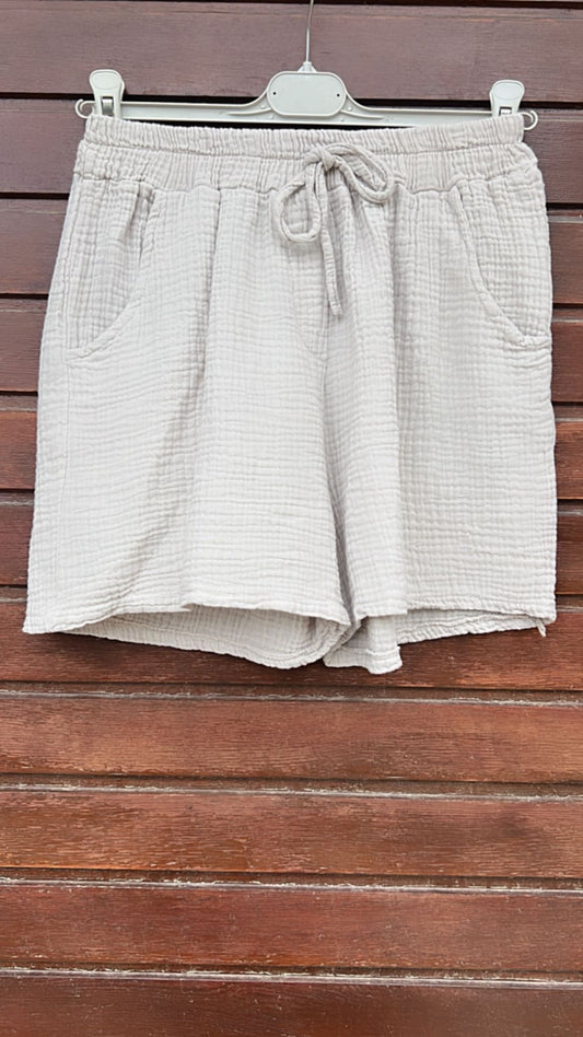 Pantalón bambula beige
