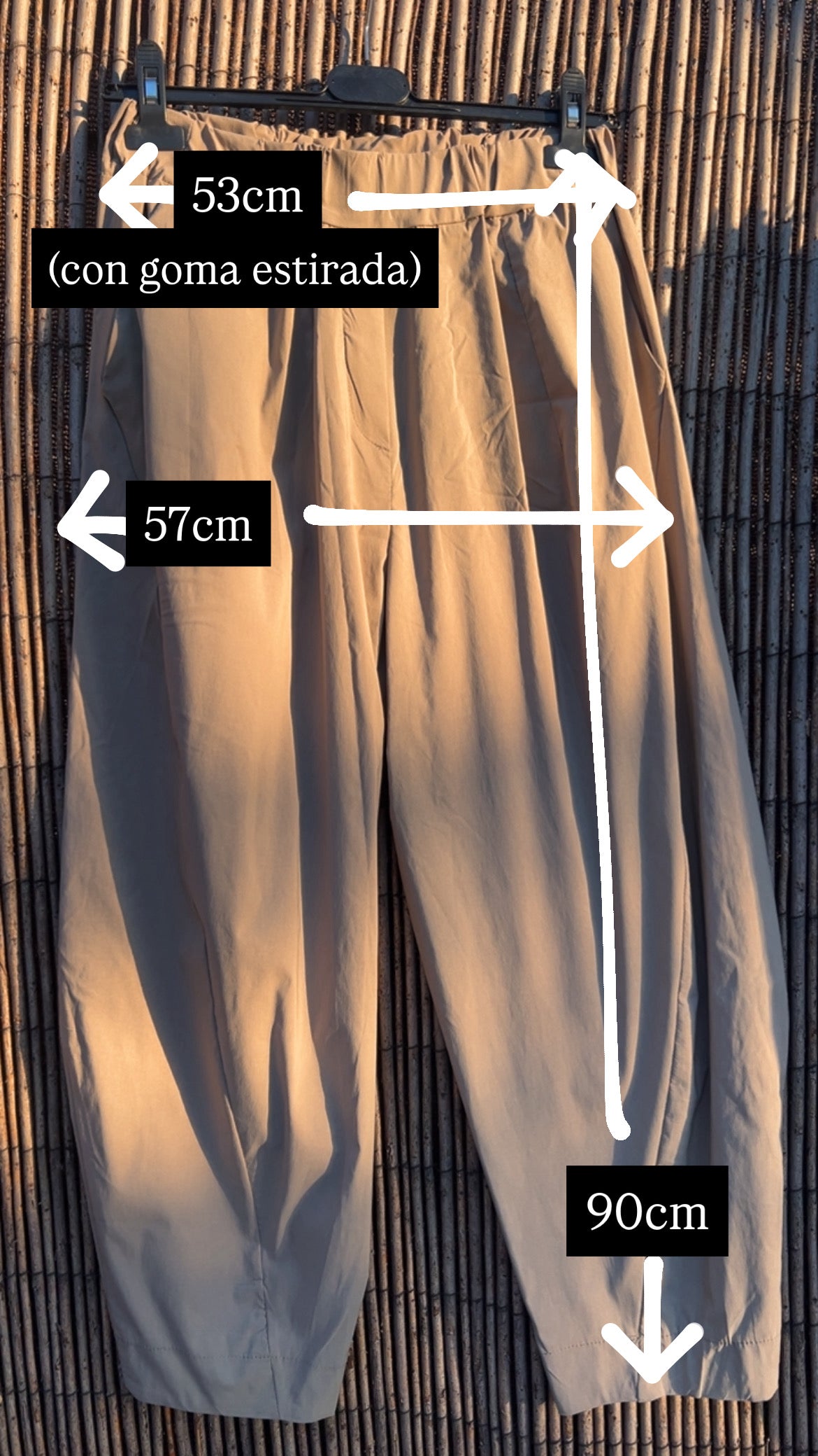 Pantalón globo gabardina xoco