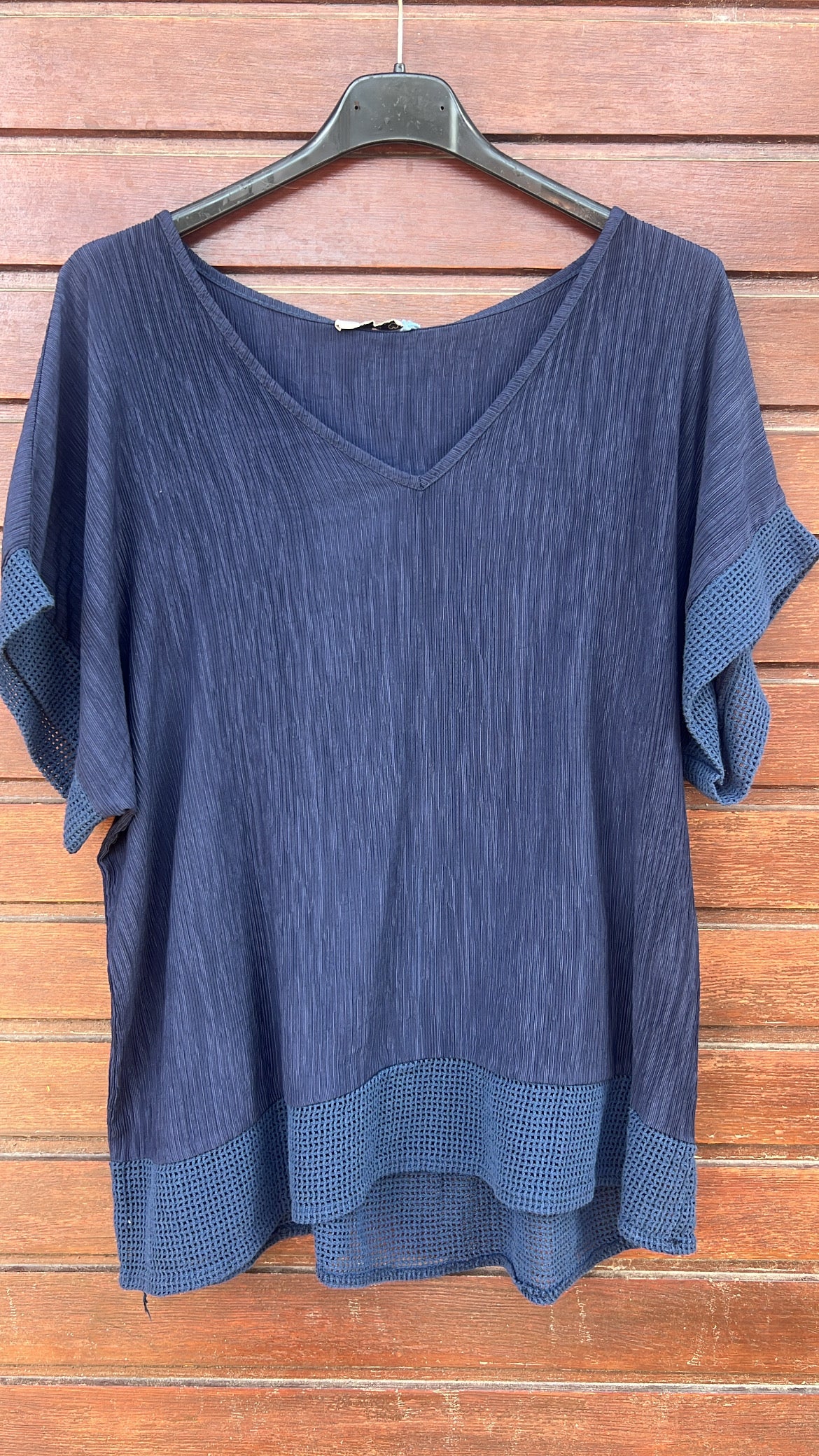 Blusa marino manga corta