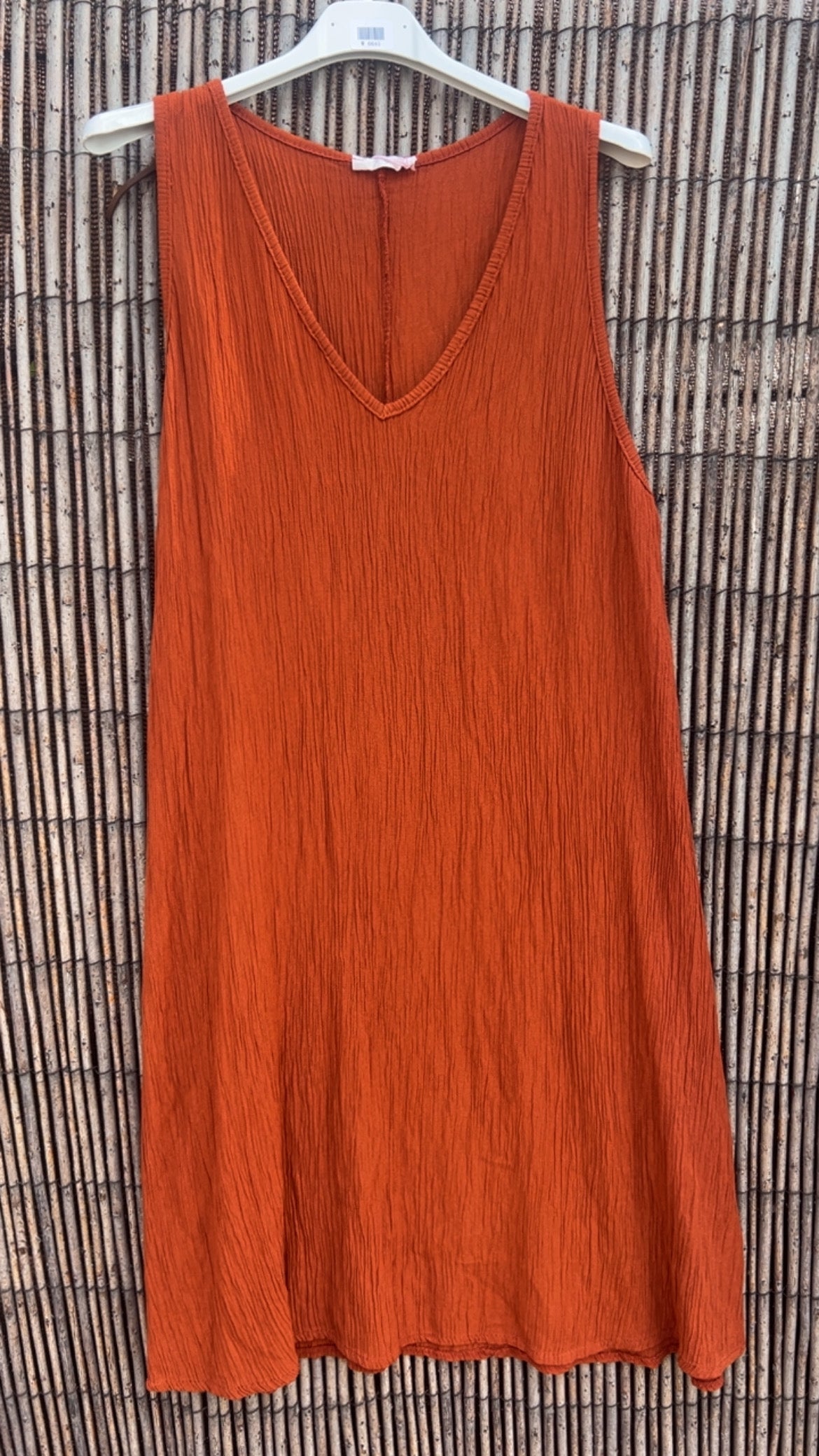 Vestido teja bambula