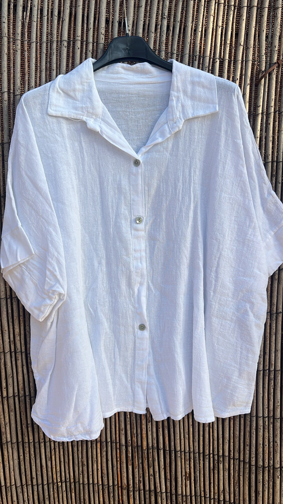 Camisa ancha blanca