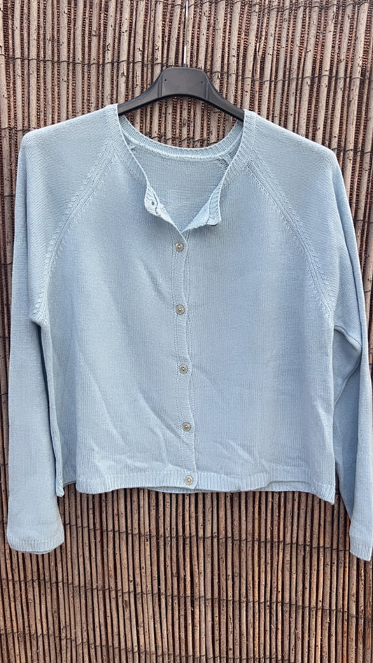 Chaqueta botones azul