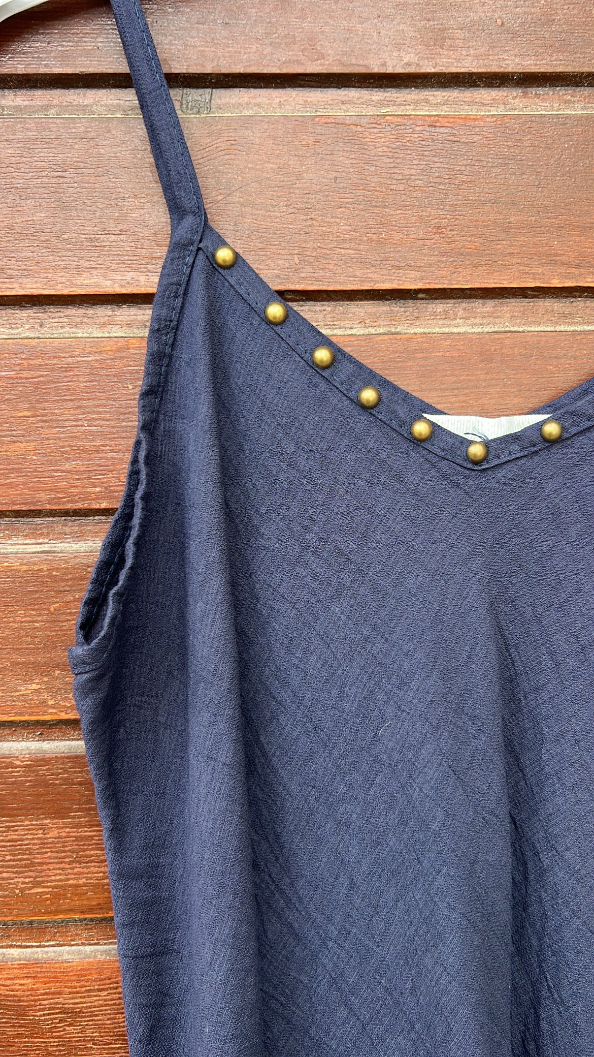 Vestido tachuelas marino