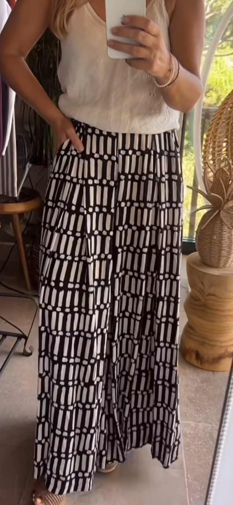 Falda pantalón estampada