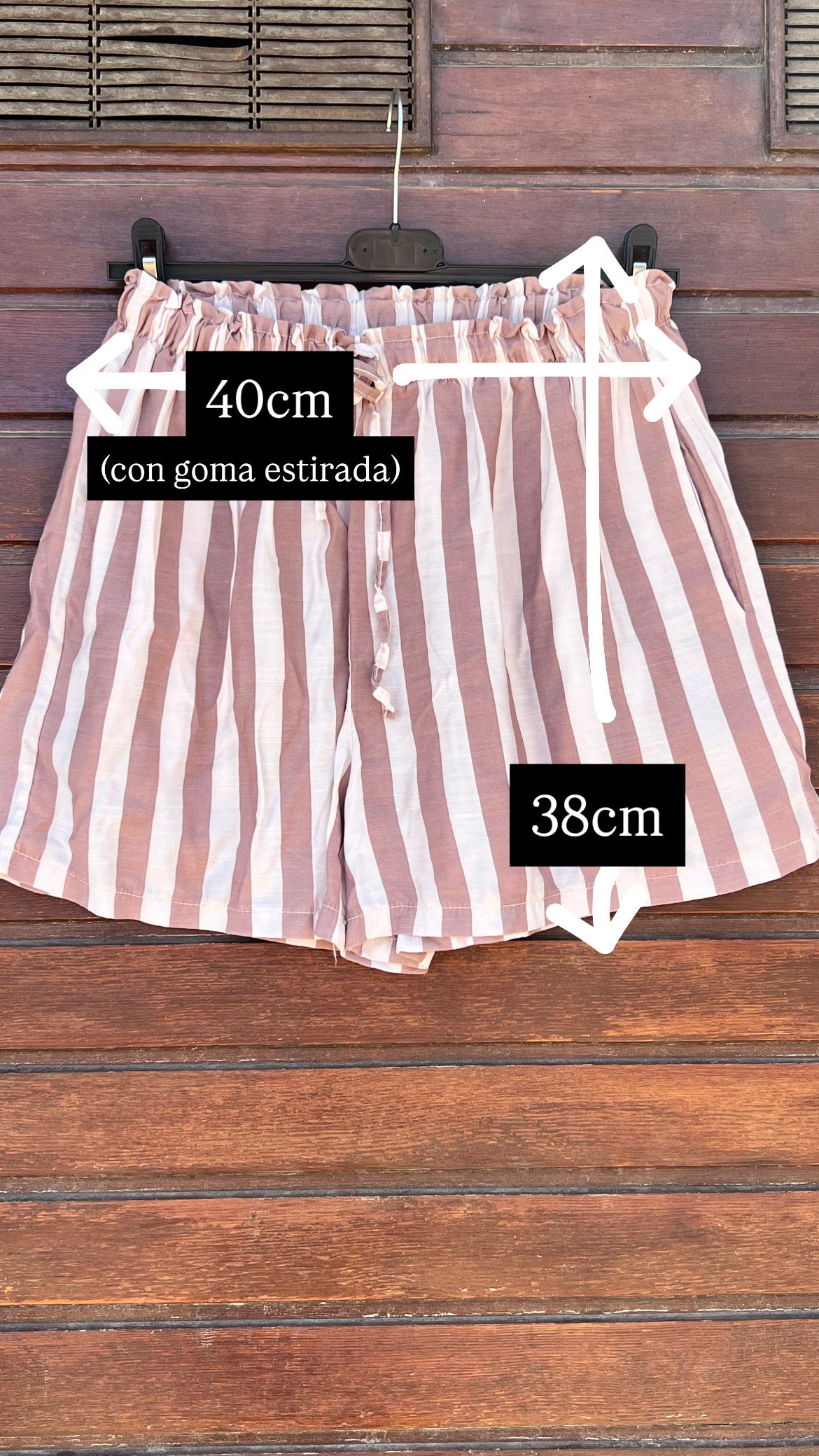 Pantalón rayas verdes
