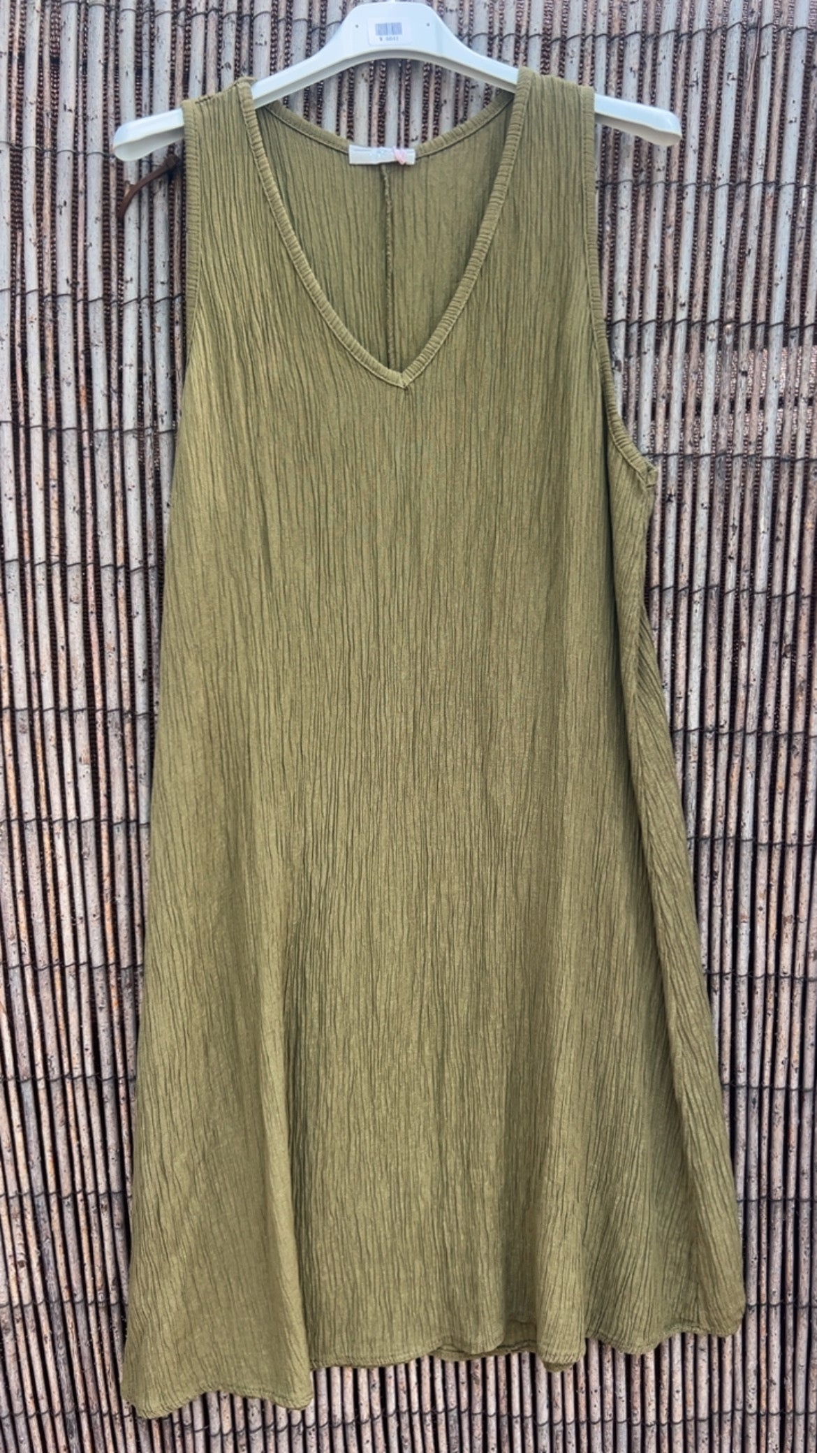 Vestido pistacho bambula