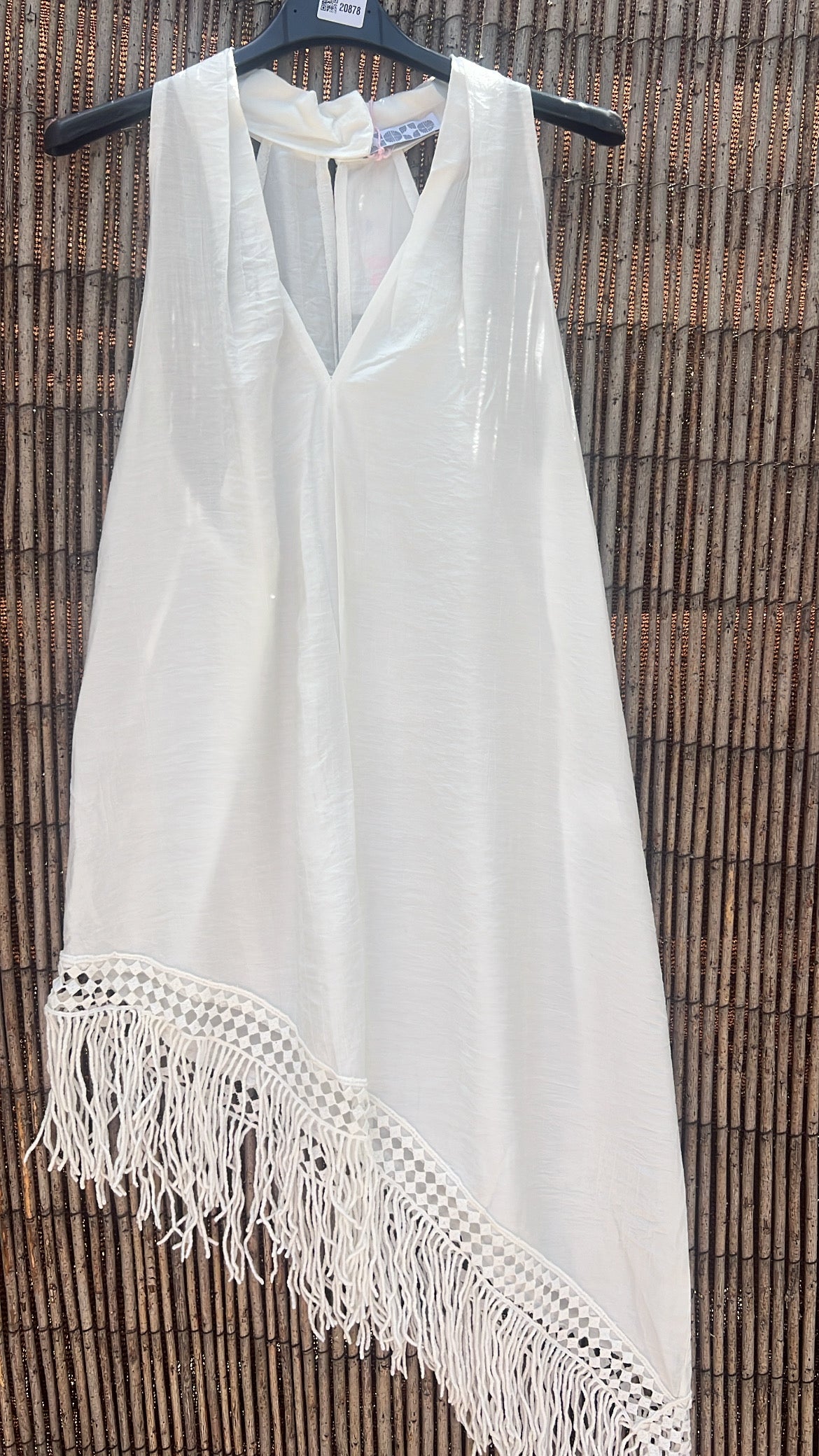 Blusa cruda flecos