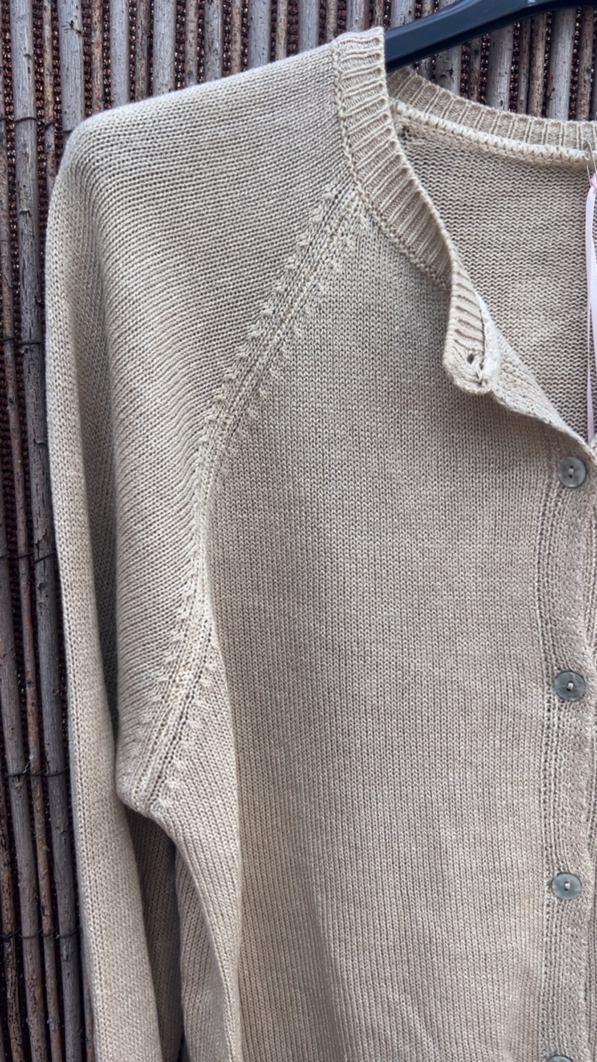 Chaqueta botones beige