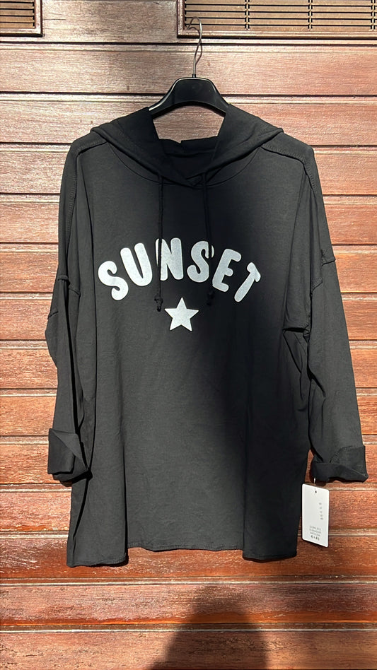 Sudadera sunset negra