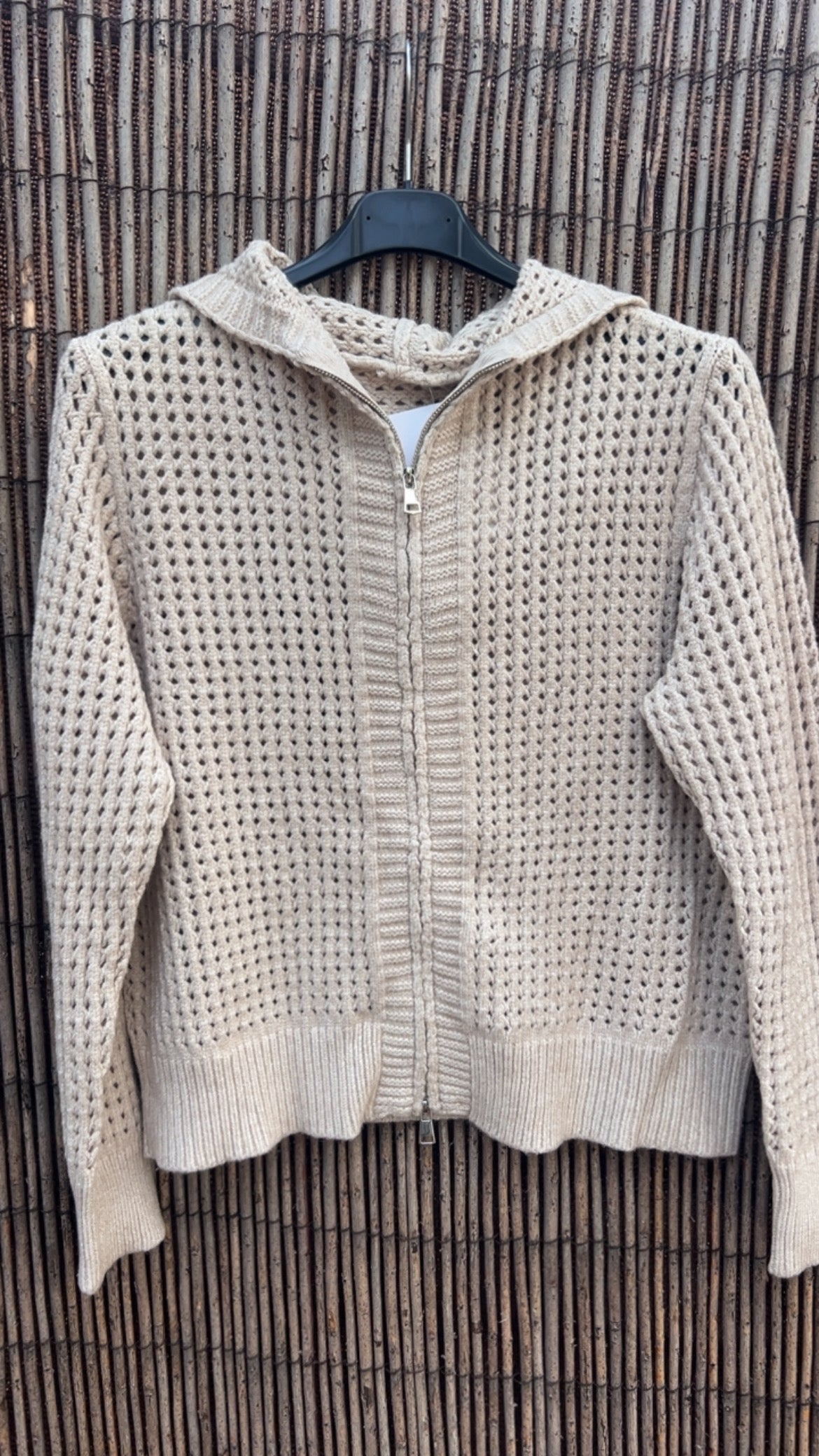 Chaqueta calada cremallera