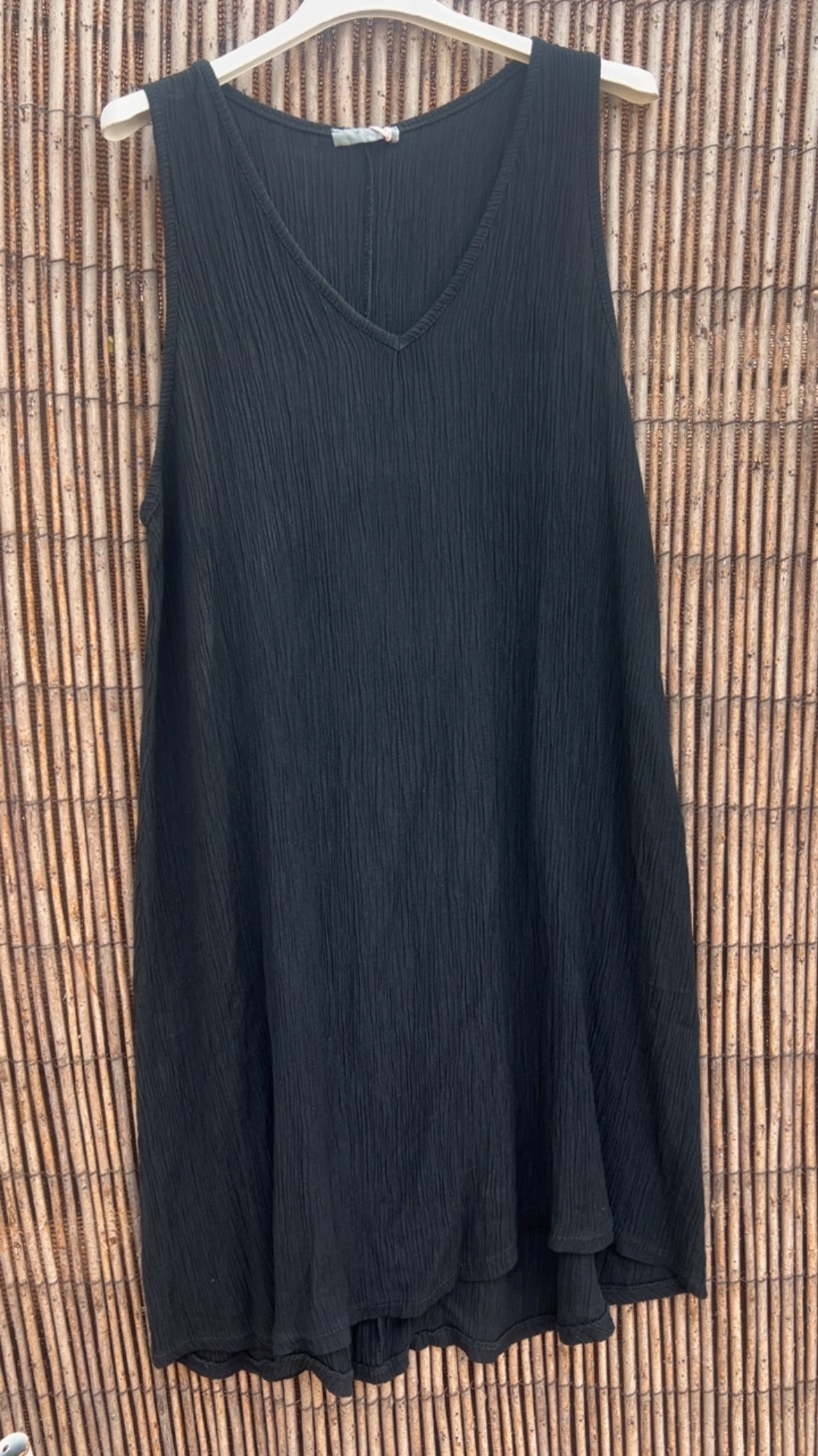 Vestido negro bambula