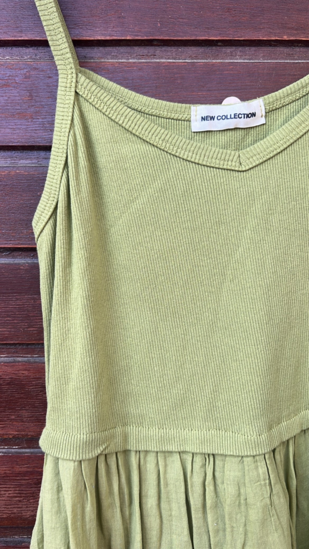 Vestido pistacho tirantes
