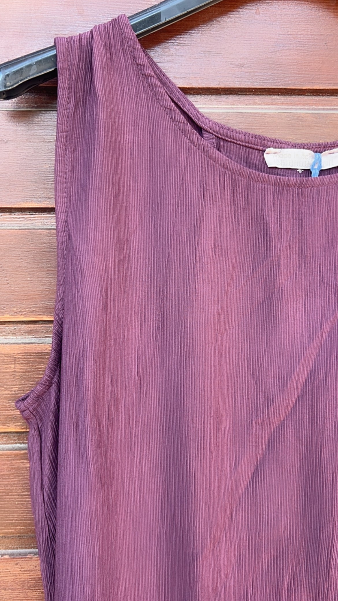 Vestido burdeos bambula