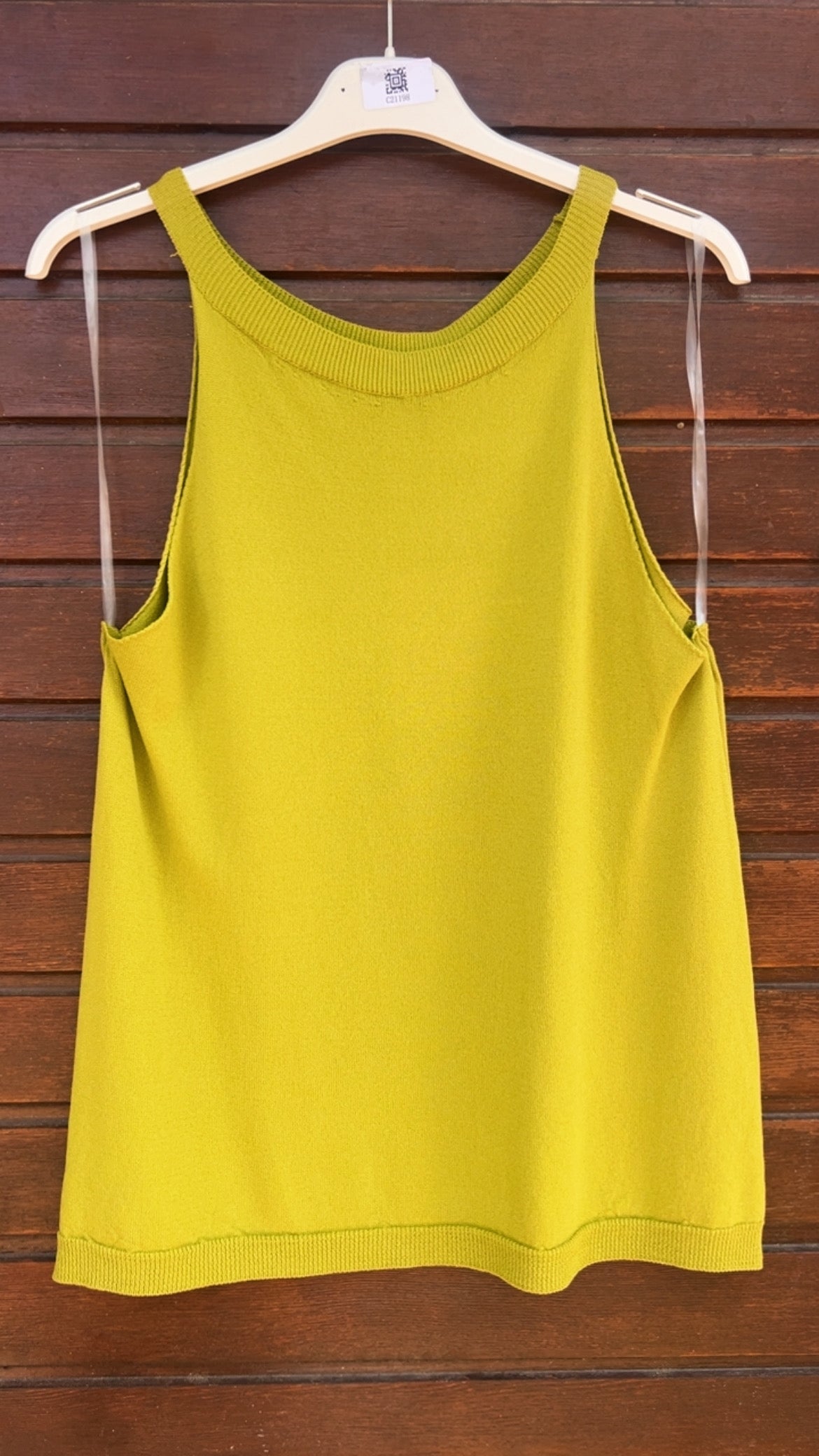 Top halter pistacho