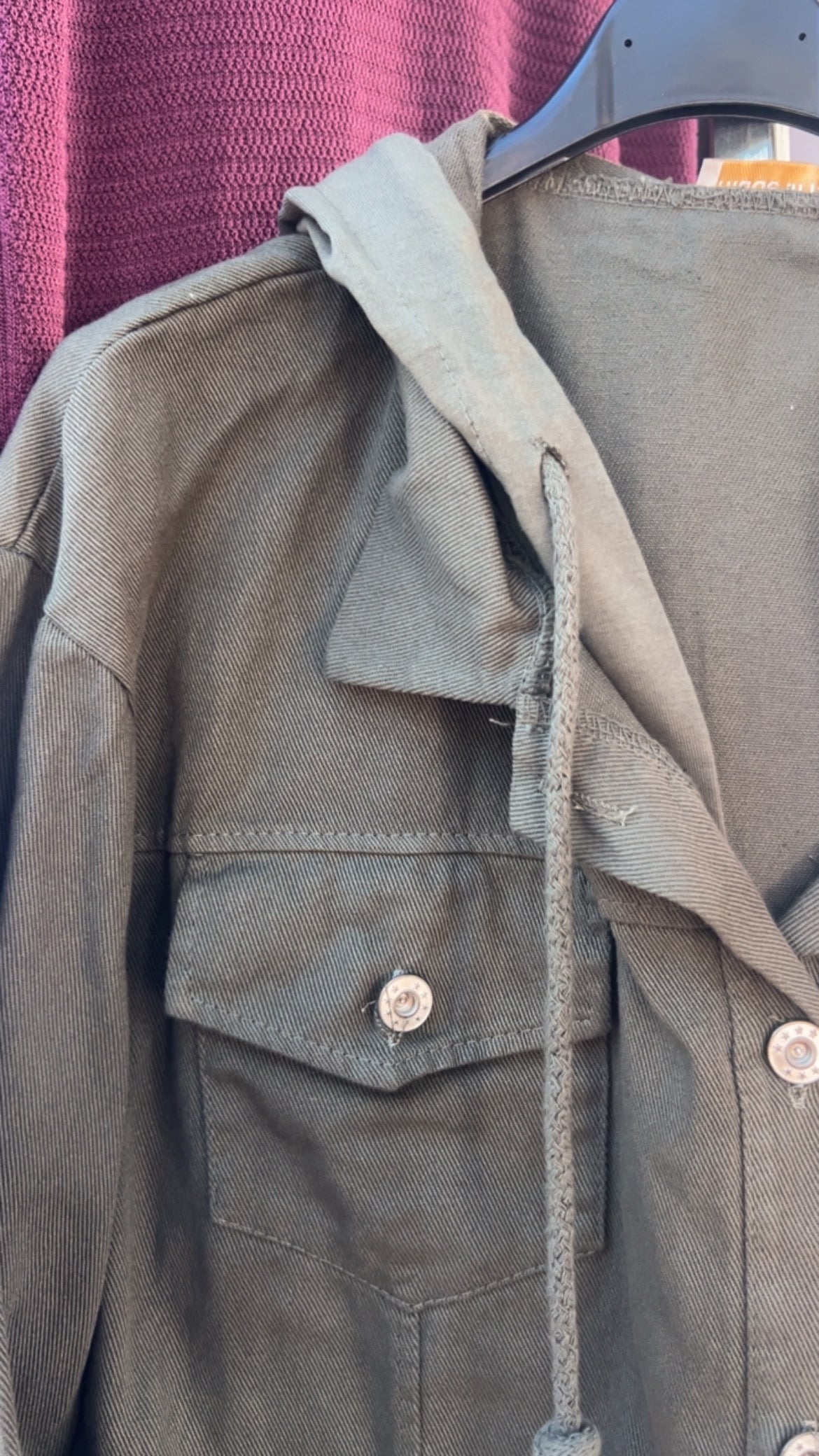 Chaqueta tejana caki