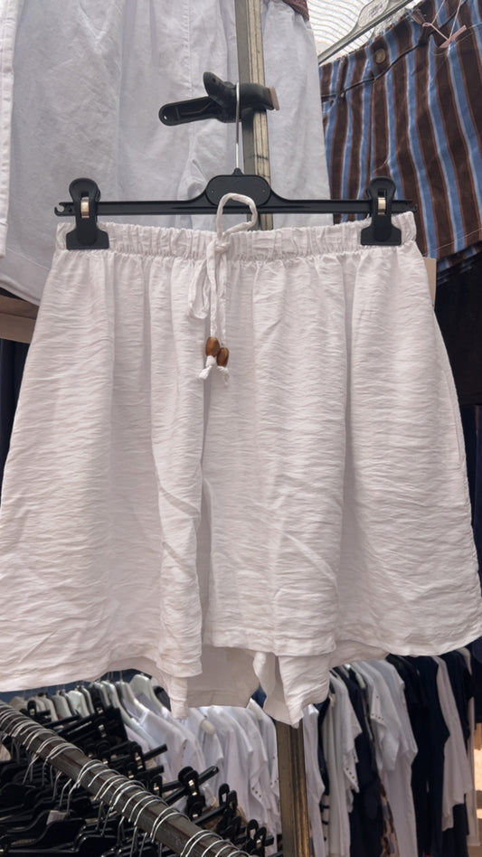 Pantalón corto blanco