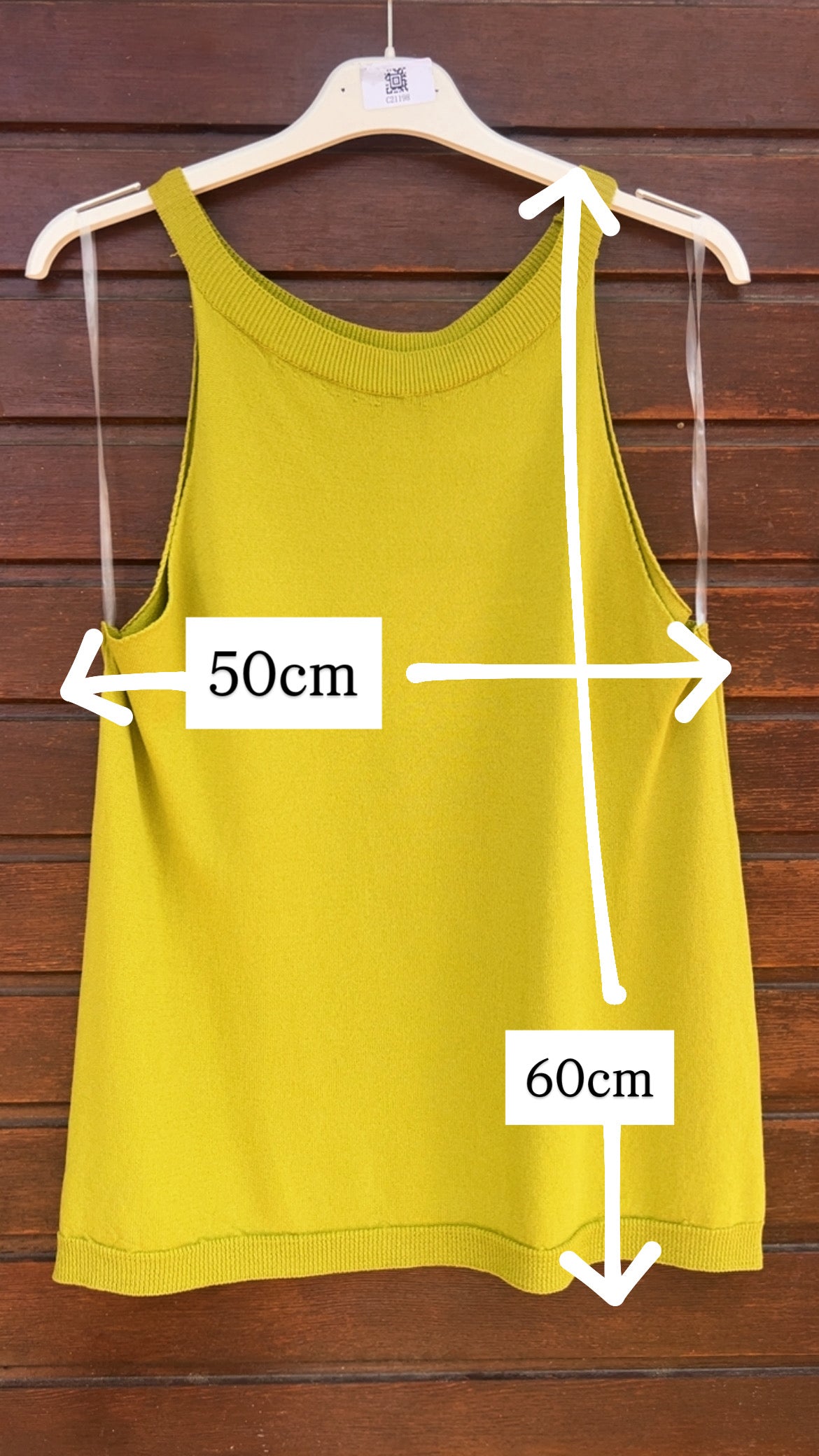 Top halter pistacho