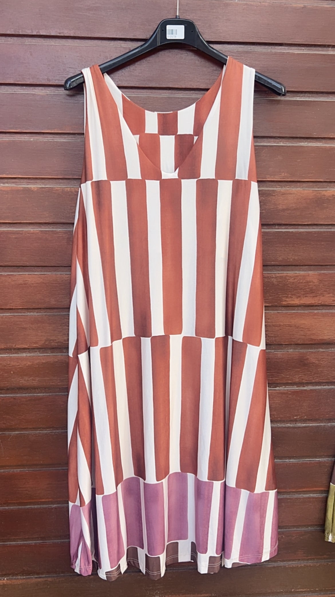 Vestido licra teja