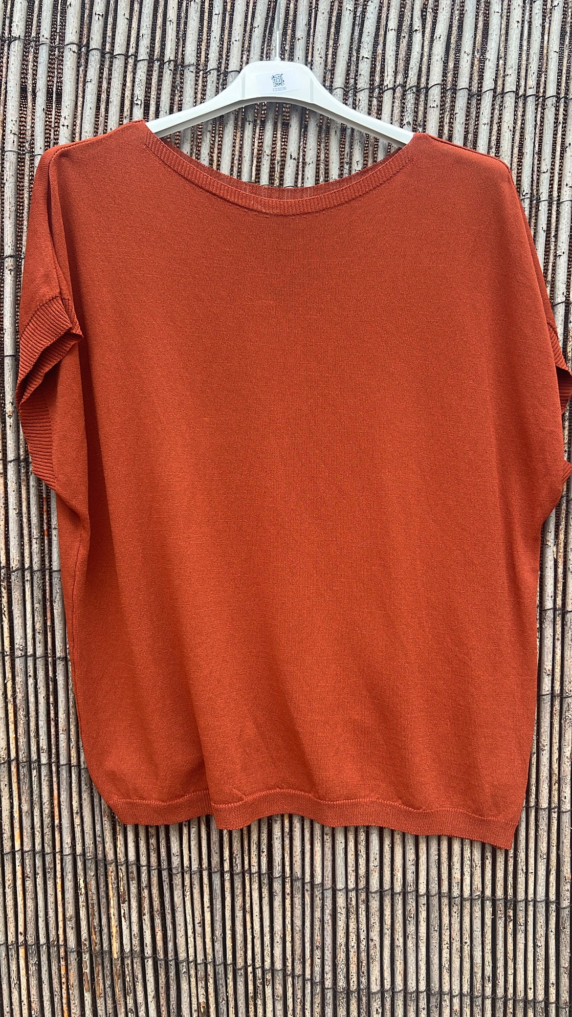 Jersey punto teja cuello redondo