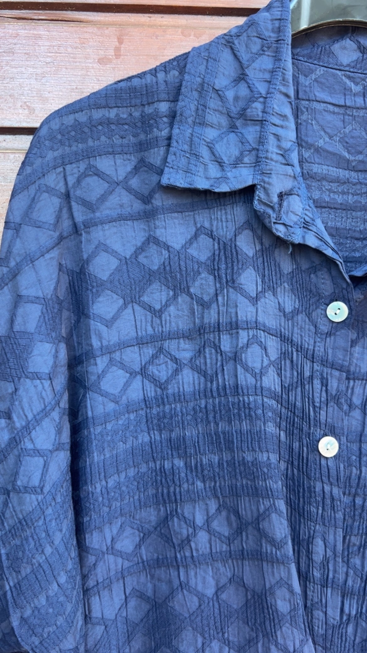 Camisa marino cenefa