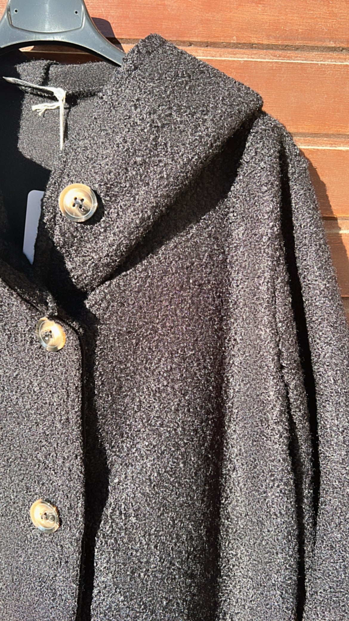 Chaqueta larga negra