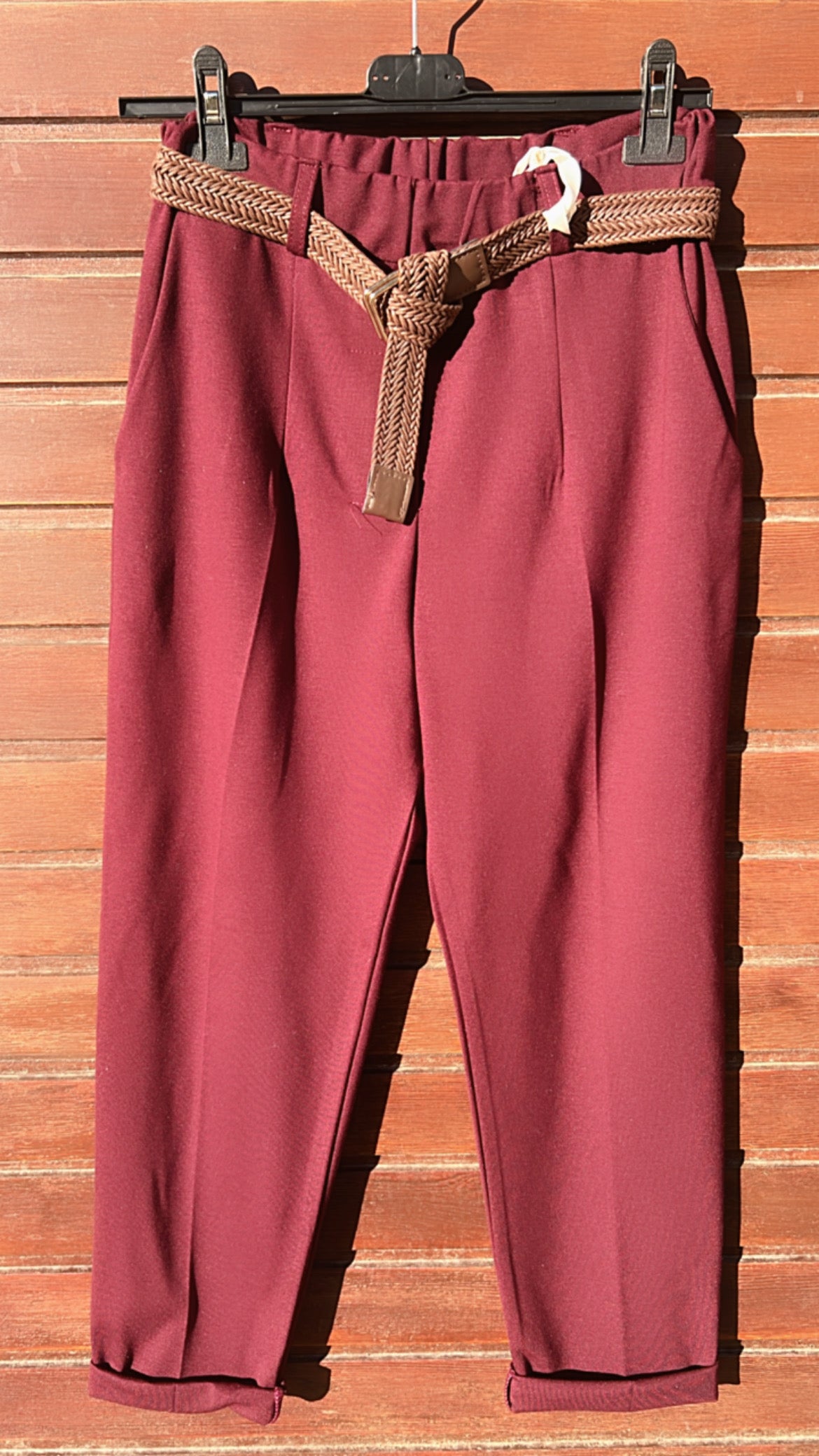 Pantalón pinzas cosidas