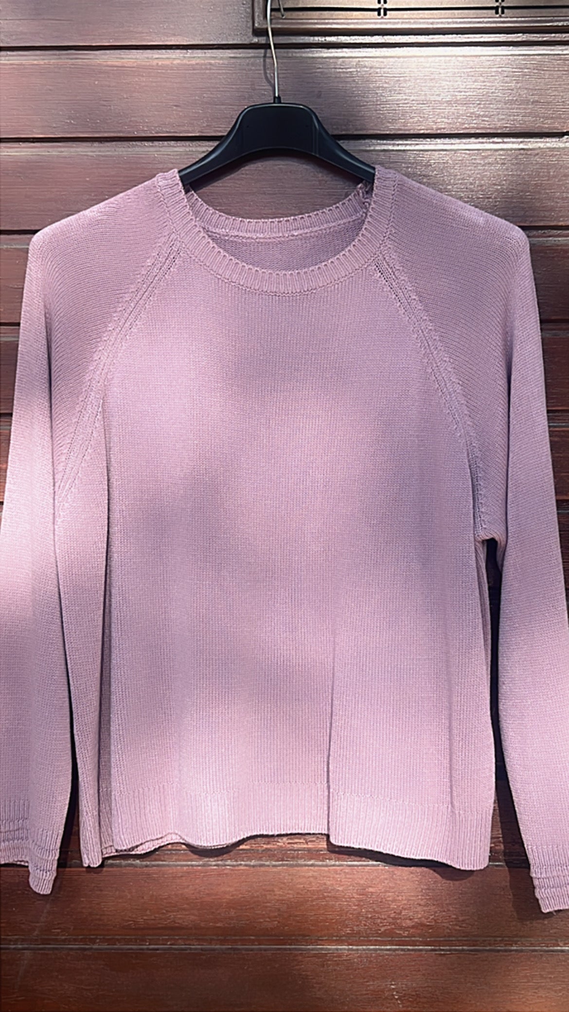 Jersey rosa cuello redondo