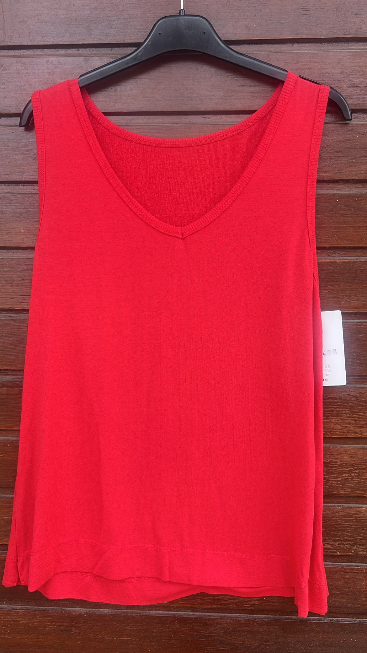Top viscosa rojo