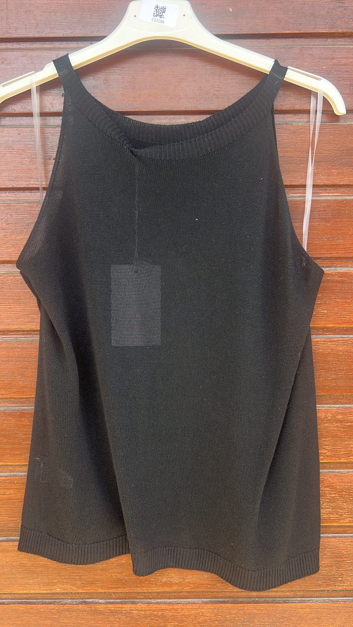 Top halter negro