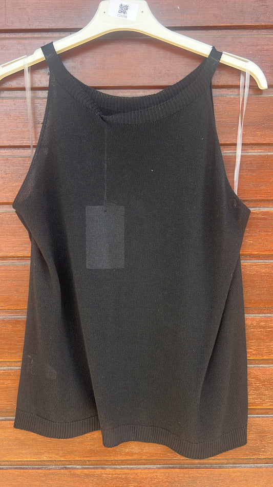 Top halter negro