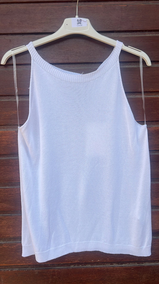 Top halter blanco
