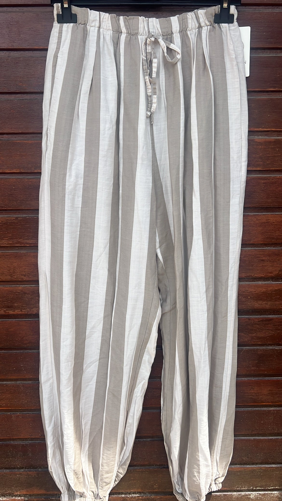 Bombacho raya beige
