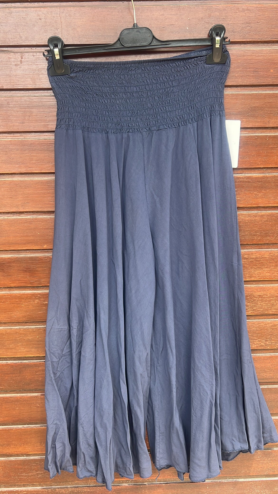 Falda pantalón marino viscosa