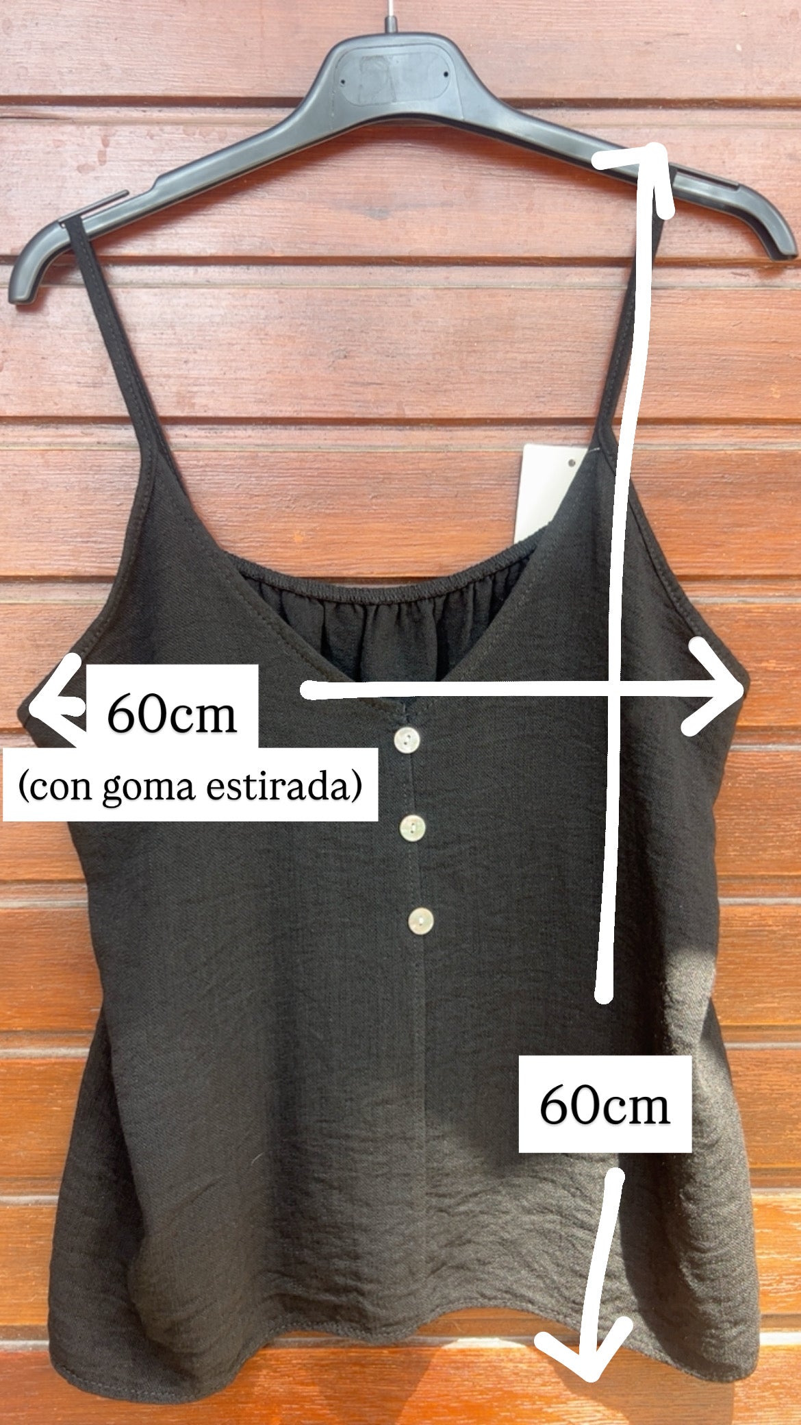 Top botones blanco
