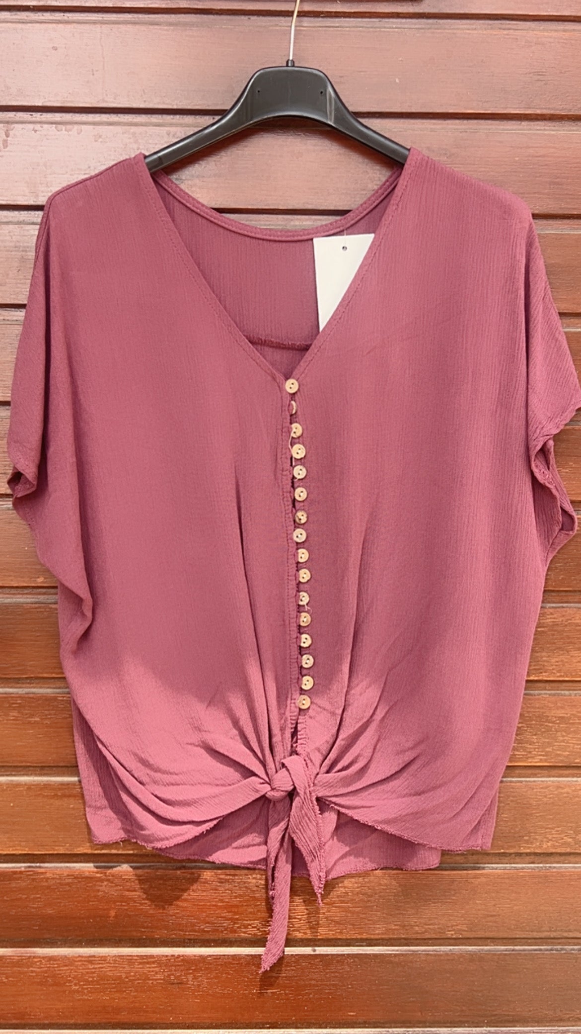 Blusa granate botones