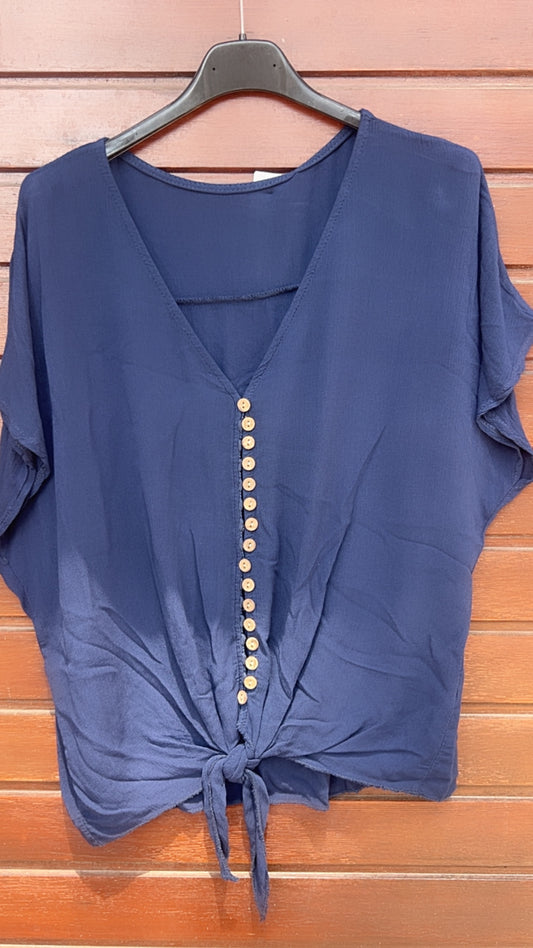 Blusa marino botones