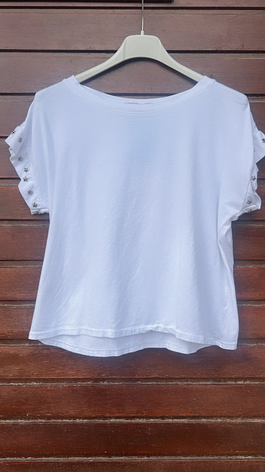 Camiseta blanca estrellas